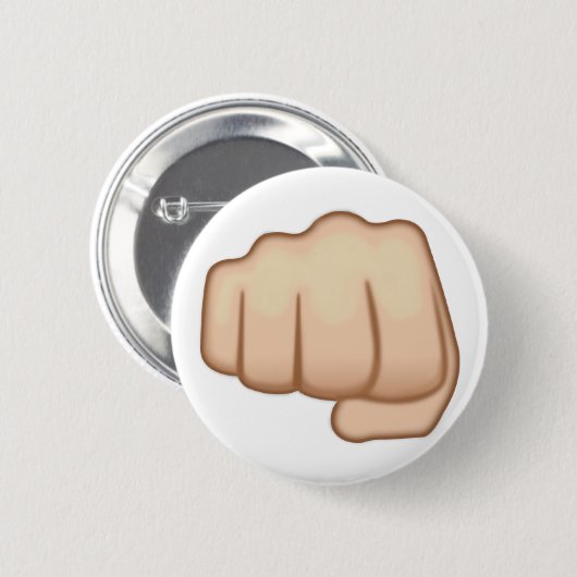 Fisted Handzeichen Emoji Button (Vorne & Hinten)