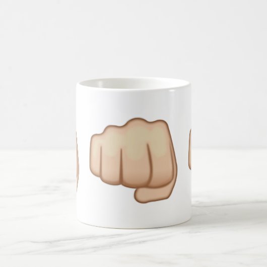 Fisted Handzeichen Emoji Kaffeetasse (Mittel)
