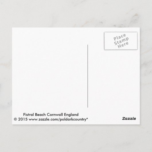 Fistral Beach Newquay Cornwall England Postkarte (Rückseite)