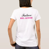 Fit Braut Future Mrs Hochzeit Fitnessstudio Damen T-Shirt (Rückseite)