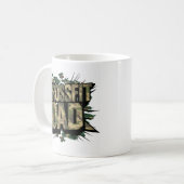 Fit Father Explosion Dunkle Camouflage Crossfit Ta Kaffeetasse (Vorderseite Links)
