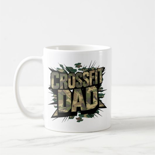 Fit Father Explosion Dunkle Camouflage Crossfit Ta Kaffeetasse (Links)