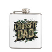 Fit Father Explosive Camouflage CrossFit Flask Flachmann (Vorderseite)
