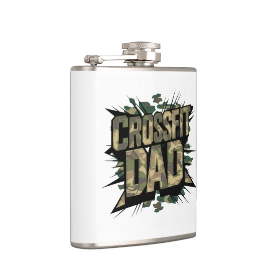 Fit Father Explosive Camouflage CrossFit Flask Flachmann (Rechts)