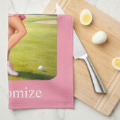 Fit Female Golfer Thunder_Cove Geschirrtuch (Viertel Falte)