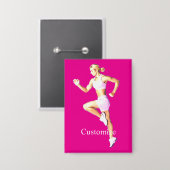 Fit Female Läuferin Thunder_Cove Button (Vorderseite/Rückseite)