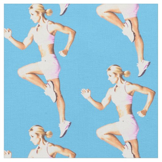 Fit Female Runner Thunder_Cove  Stoff (Nahaufnahme)