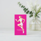Fit Female Runner Thunder_Cove Visitenkarte (Stehend Vorderseite)