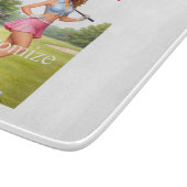 Fit Golfspielerin Thunder_Cove Schneidebrett (Ecke)