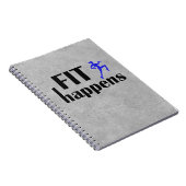 Fit Happens Workout Motivierend Notizblock (Rechte Seite)