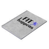 Fit Happens Workout Motivierend Notizblock (Linke Seite)