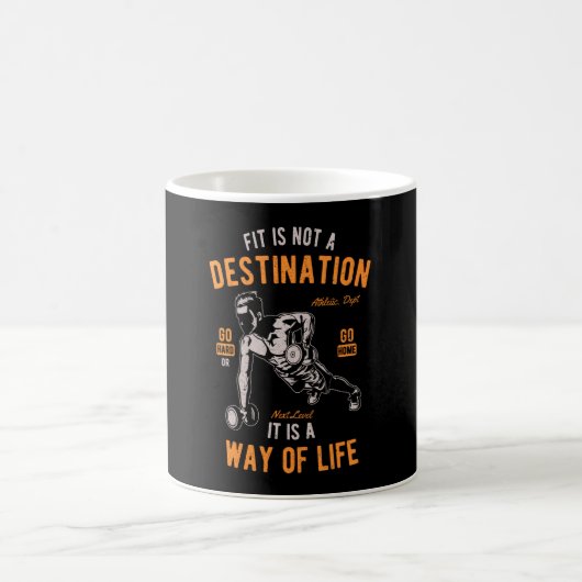 Fit ist kein Ziel Kaffeetasse (Mittel)