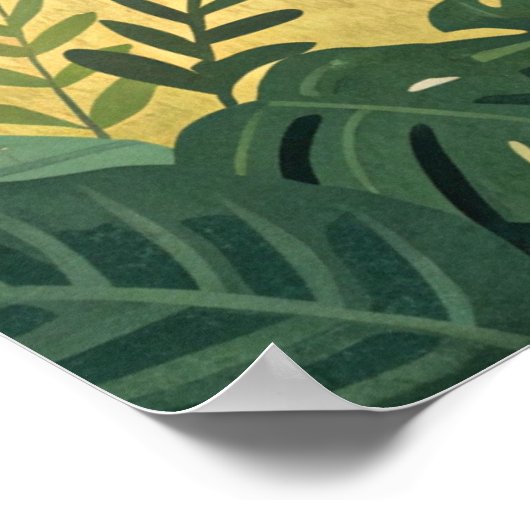 Fit Jungs im Wald Poster (Ecke)