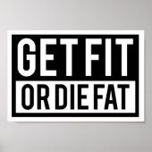 Fit oder Die Poster (Vorne)