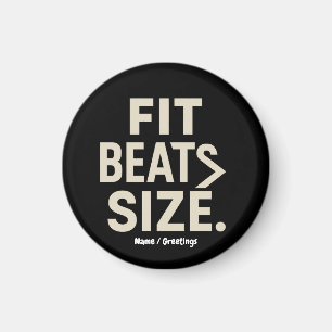 Fit schlägt Größe Motivationsfitness, Gym-Lifestyl Magnet