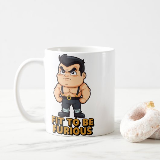Fit to be Furious Kaffeetasse (Mit Donut)