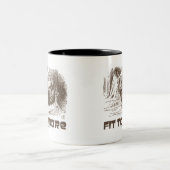 Fit to Snore Red King Schnarchen Schlafen Wunderla Zweifarbige Tasse (Mittel)