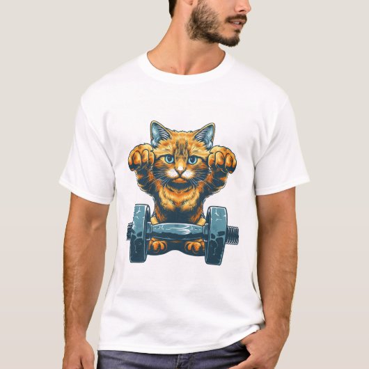 Fit und feline T-Shirt (Vorderseite)