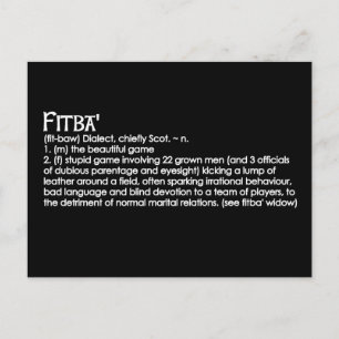 Fitba' Postkarte