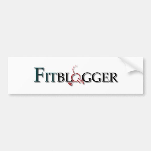Fitblogger Logo-Autoaufkleber Autoaufkleber (Vorne)