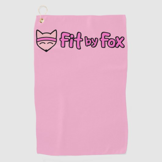 FitbyFox Fundamentals- Clip Towel Golfhandtuch (Vorderseite)