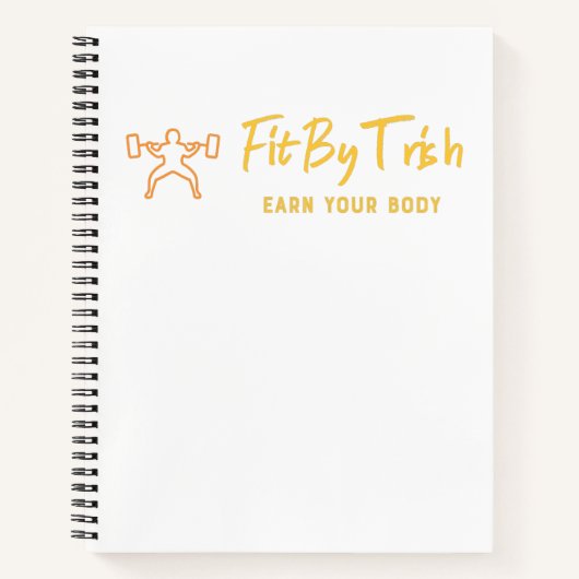 FitByTrish-Notebook Notizblock (Vorderseite)