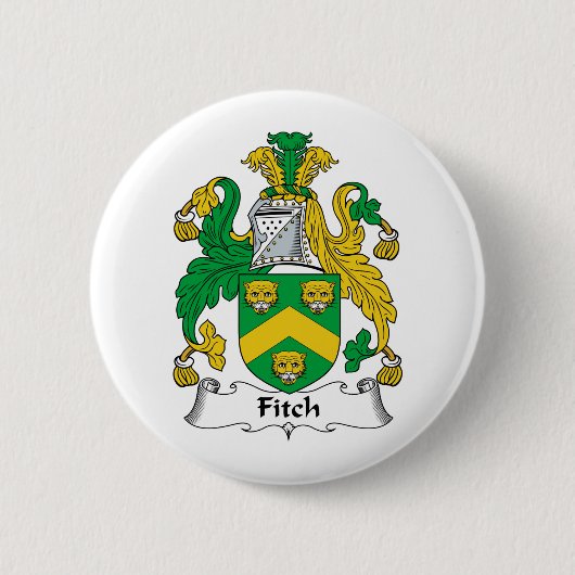 Fitch-Familienwappen Button (Vorderseite)