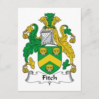 Fitch-Familienwappen Postkarte