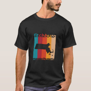 Fitchburg Massachusetts Souvenirs Retro Ma T-Shirt