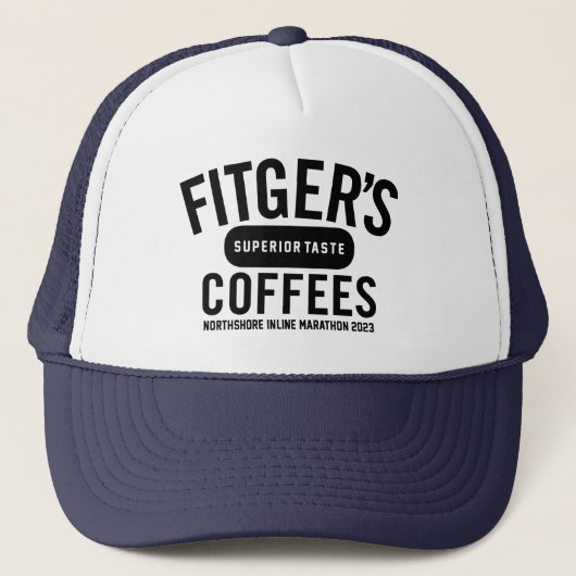 Fitger's Coffes North Shore Inline Marathon Truckerkappe (Vorderseite)
