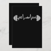 Fithigh Gym Fitness Barbell Workout Einladung (Vorne/Hinten)