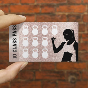 Fitness 10 Class Cafè Lugano Girl Blush Rose Golde Treuekarte