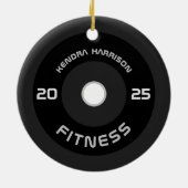 Fitness 2022 personalisiert keramik ornament (Hinten)