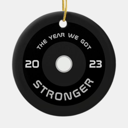 Fitness 2023 keramik ornament (Vorne)