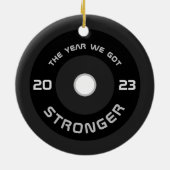 Fitness 2023 keramik ornament (Hinten)