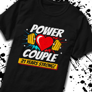 Fitness 21. Jahrestag 21 Jahre stark T-Shirt