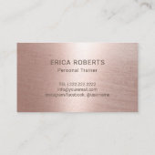 Fitness 5 Class Pass Rose Gold Lounge Treuekarte (Rückseite)