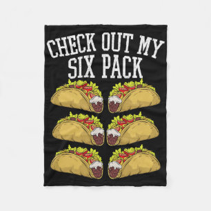Fitness 6 Pack Tacos Funny mexikanische Gym Top fü Fleecedecke