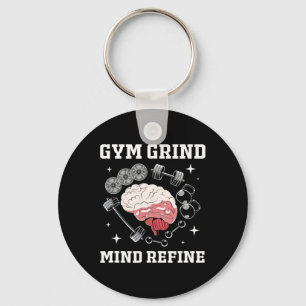 Fitness-Alltag Verfeinerter Geist Bodybuilding Lus Schlüsselanhänger
