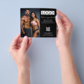 Fitness Appointment Personal Trainer Business Logo Flyer (Gruppe)