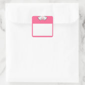 Fitness-Aufkleber für Gewichtsabnahme Quadratischer Aufkleber (Tasche)