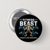 Fitness Beast Button (Vorne & Hinten)