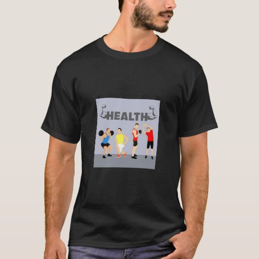 Fitness bedeutet T - Shirt. Gestaltung auf Vorders T-Shirt (Vorderseite)