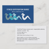 Fitness-Bescheinigung Visitenkarte (Vorne/Hinten)