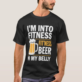 Fitness-Bier in meinem Bauch Lustiges Gym-Workout- T-Shirt