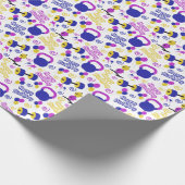 Fitness Birthday Wrapping Paper Geschenkpapier (Ecke)