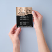 Fitness Body Gebäude WELLNESS-CENTER Logo Rose Gol Flyer (Gruppe)