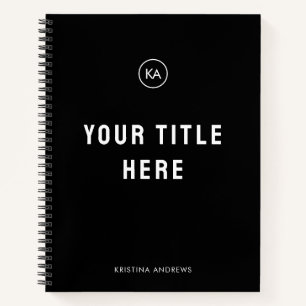 Fitness Body Measurement Tracker Mit Monogramm Notizblock