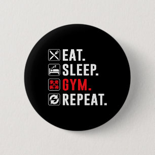 Fitness Bodybuilding Essen Sleep Gym Wiederholung  Button