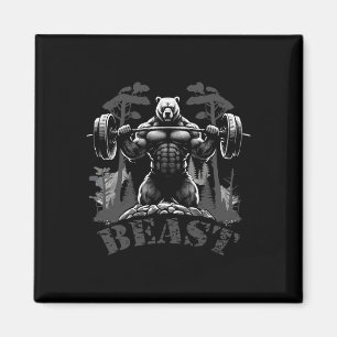 Fitness Bodybuilding Krafttraining Workout Beast B Magnet